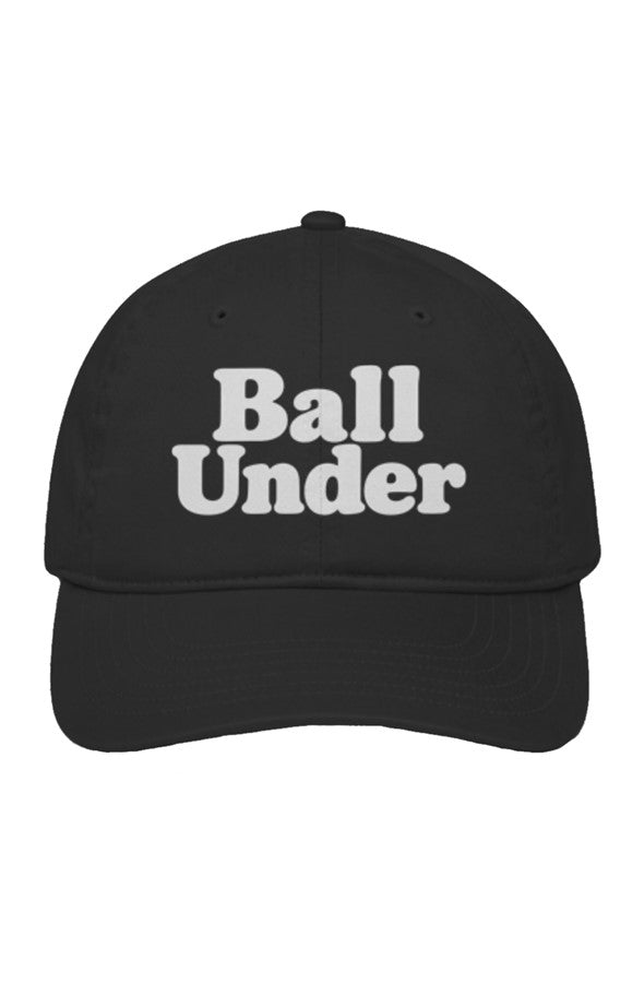 Unstructured Eco Baseball Cap front back ball under