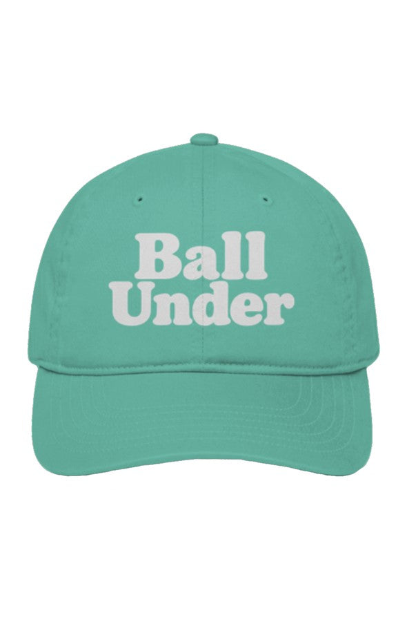 Unstructured Eco Baseball Cap front back ball under