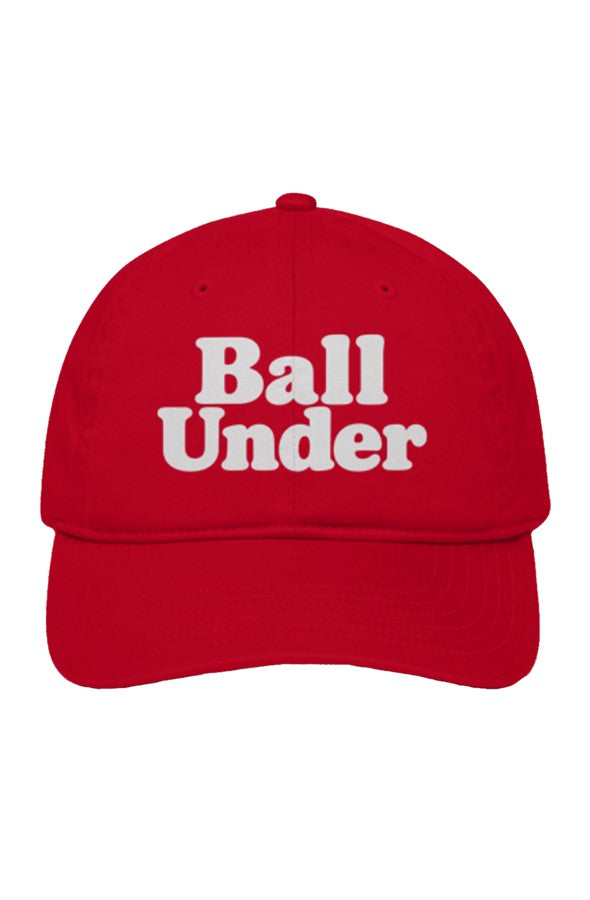 Unstructured Eco Baseball Cap front back ball under