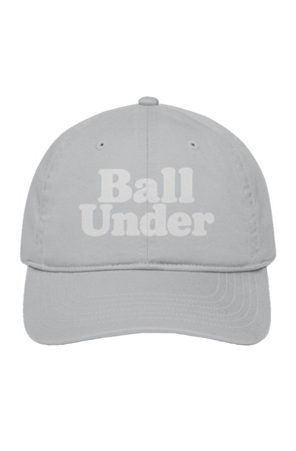 Unstructured Eco Baseball Cap front back ball under