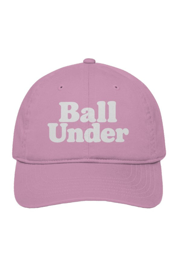 Unstructured Eco Baseball Cap front back ball under
