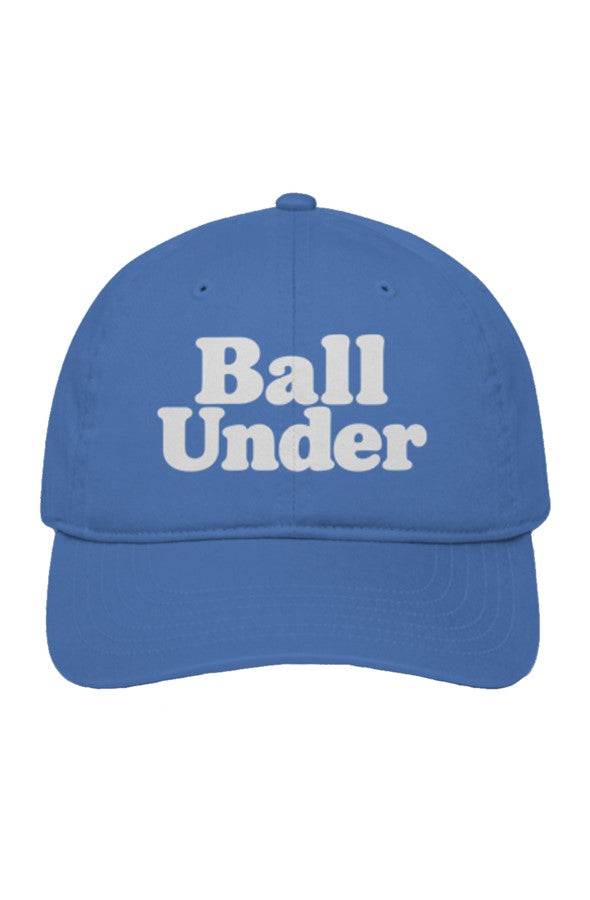 Unstructured Eco Baseball Cap front back ball under