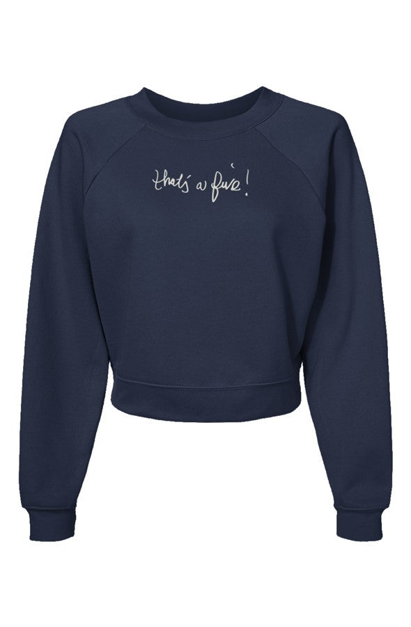Embroidered Navy cursive that 39 s a five