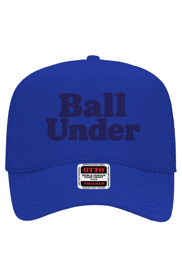 Ball Under Blue print Trucker