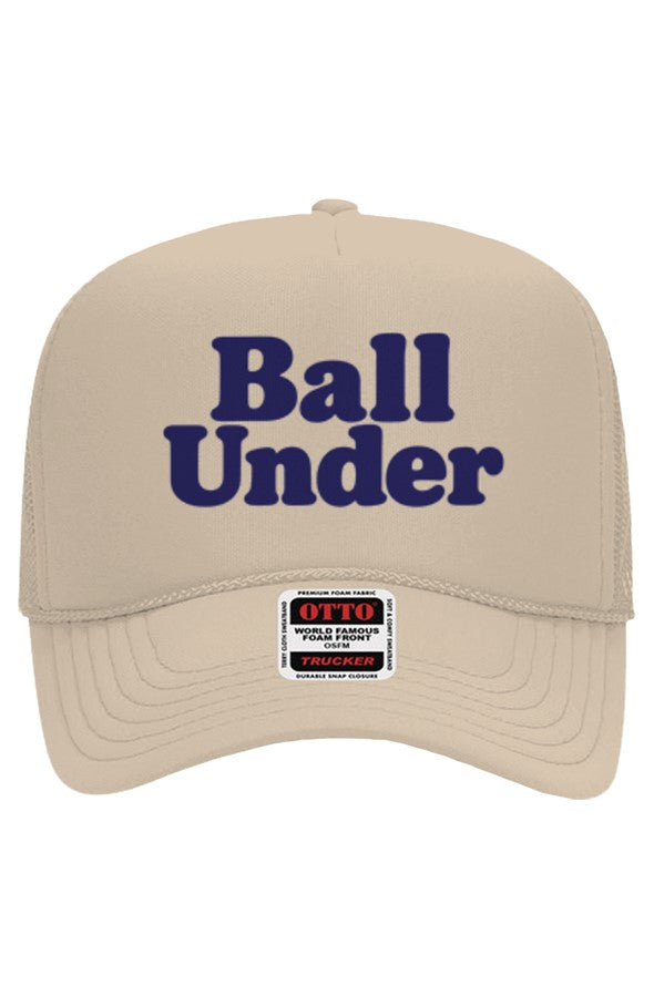 Ball Under Blue print Trucker