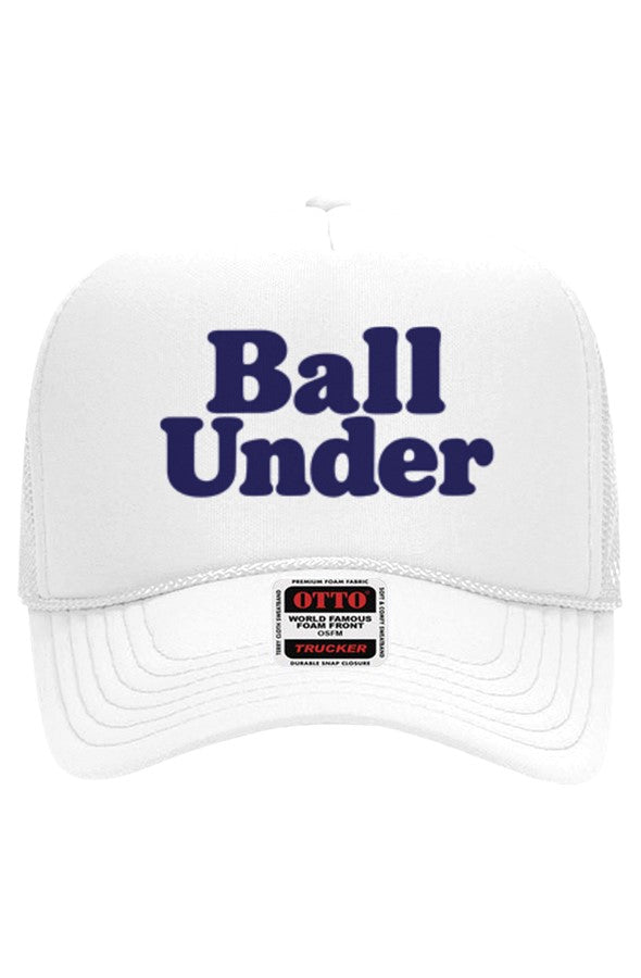 Ball Under Blue print Trucker