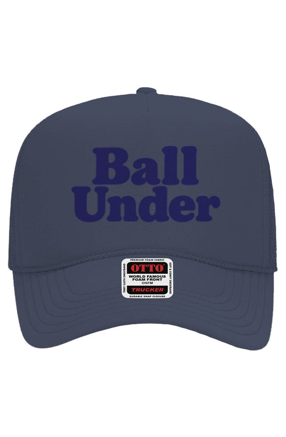 Ball Under Blue print Trucker