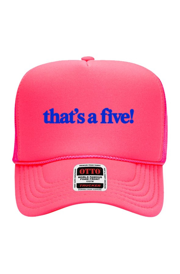 that 39 s a five neon embroidered