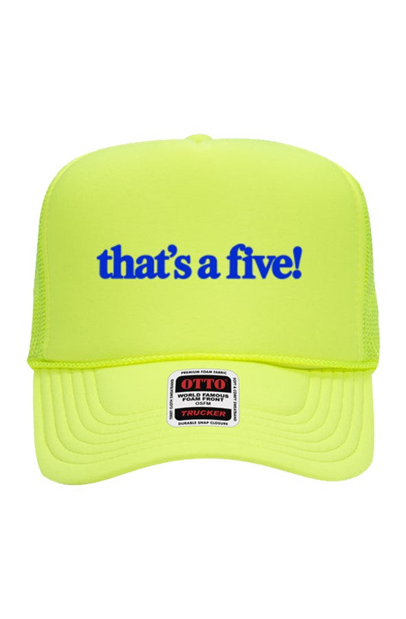 that 39 s a five neon embroidered