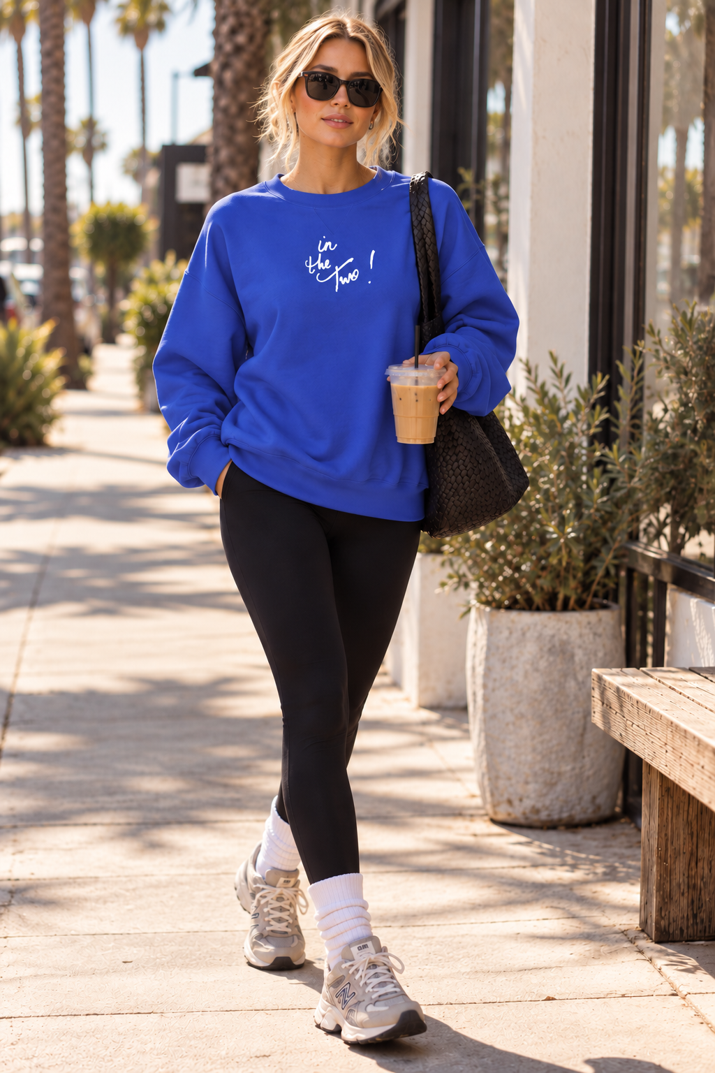 in the Two! Embroidered Crew
