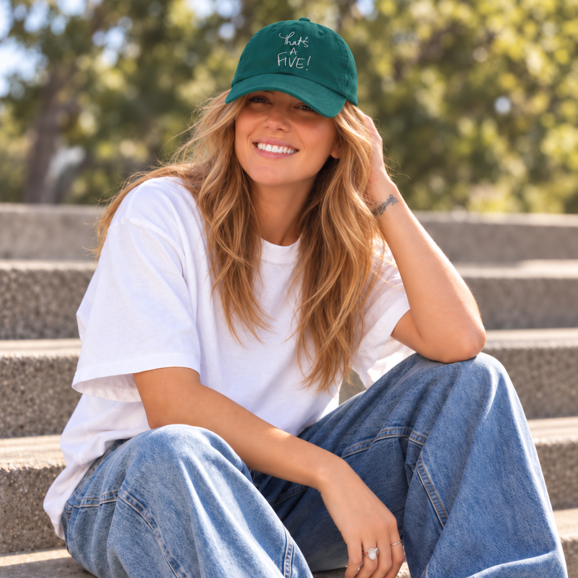 THAT'S A FIVE!   Unstructured Baseball Hat