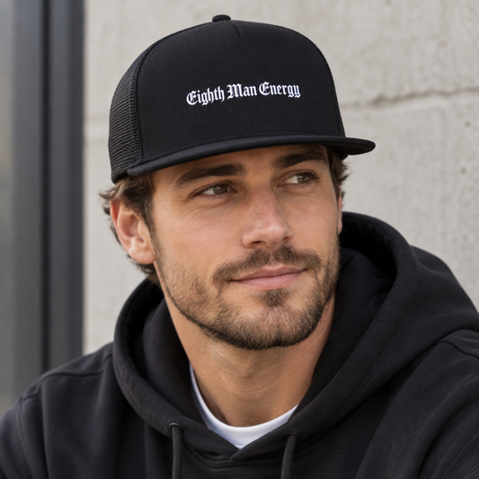 EIGHTH MAN ENERGY Cotton Trucker - Flat Bill