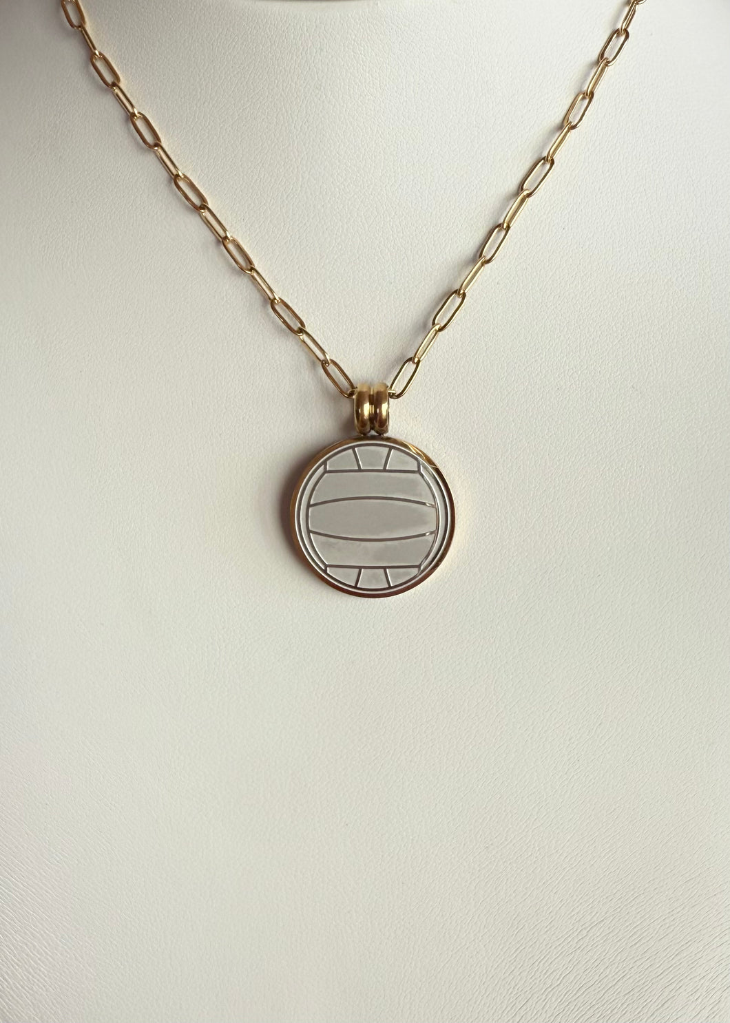 A Water Polo Coin Necklace - SILVER