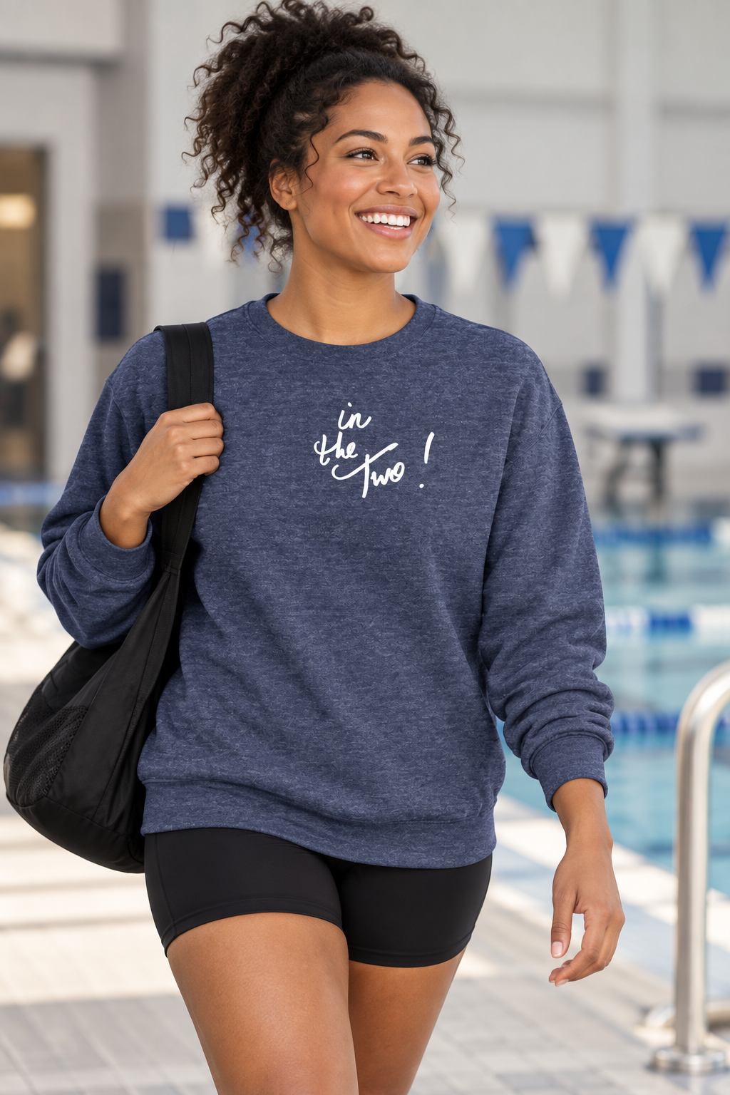 in the Two! Embroidered Crew