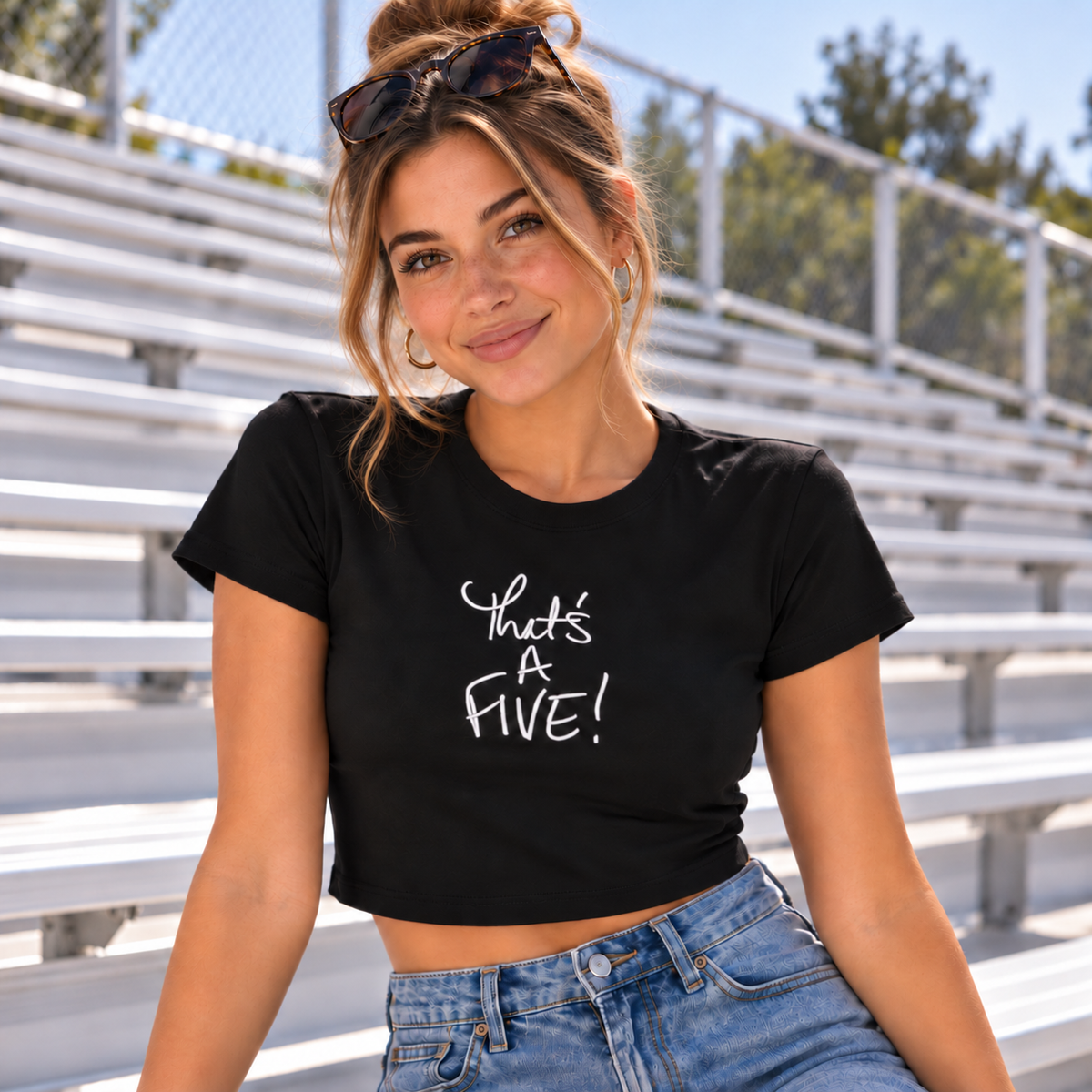 THAT'S A FIVE! Crop Tee