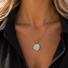 Load image into Gallery viewer, Volleyball Coin Necklace

